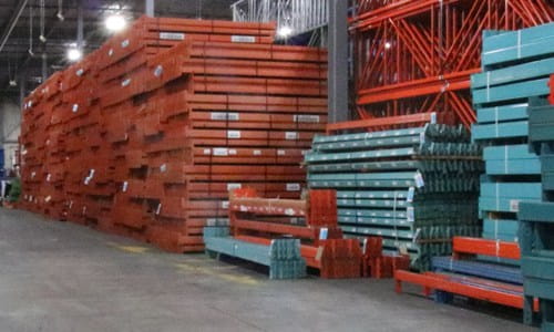 Used Pallet Racking Shelving Material Handling Equipment Consider Also As An Option To All New Material A Combination Of And Used For Your Warehouse Needs If You Don T Mind Some Possible Scuffs