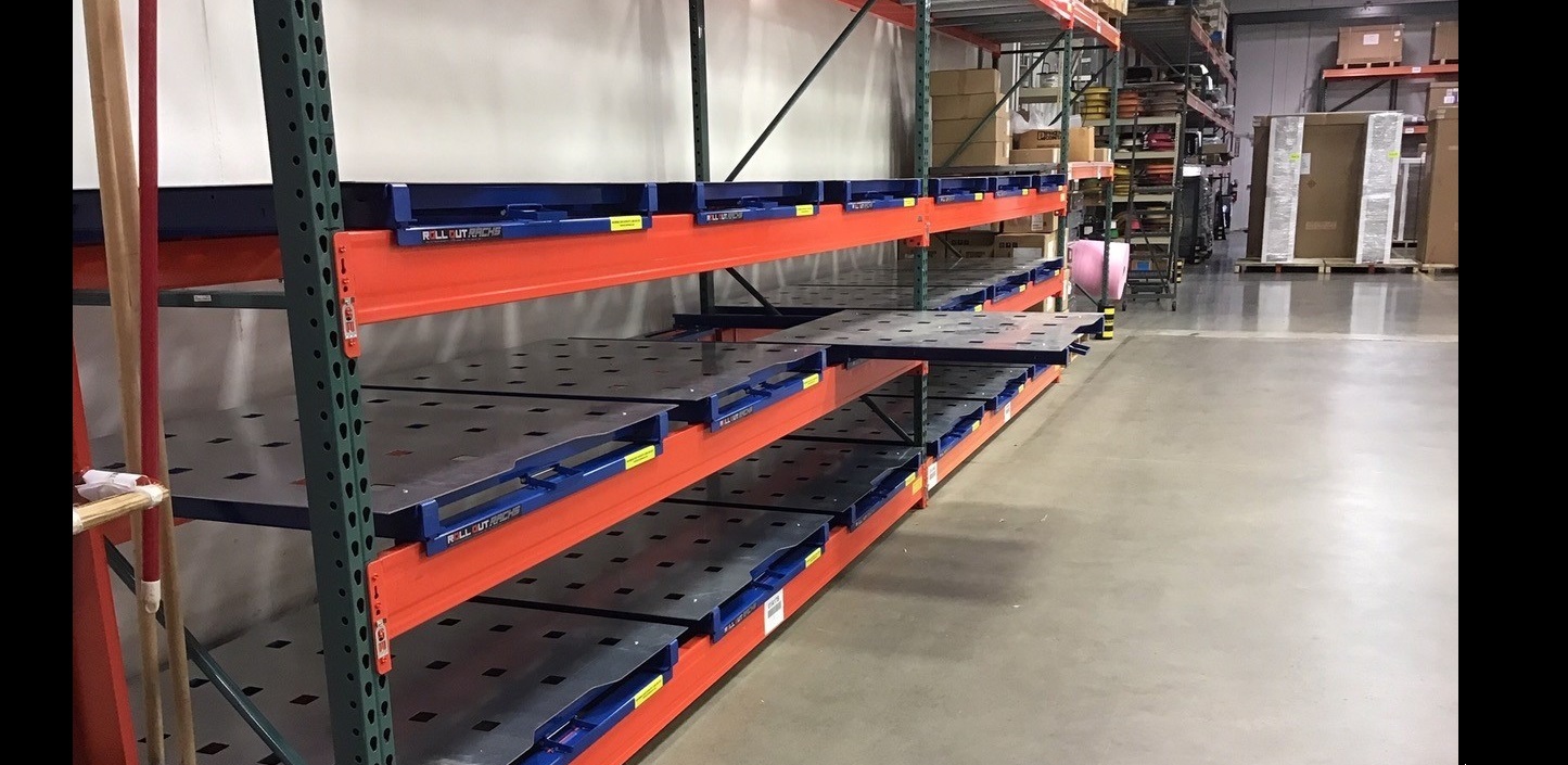 Rayonnages à tiroirs coulissants